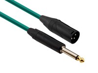 Red's Music Microphone Cable - XLR M / Jack 6.3 mono - Standard - MC13100BX-GREEN - 10m