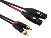 Red's Music audio cable - 2x XLR F female / 2x RCA cinch plug - AU5330BX - 3m