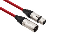 Red's Music Microphone Cable - XLR F / XLR M - Standard Neutrik - MCN1130-RED - 3m