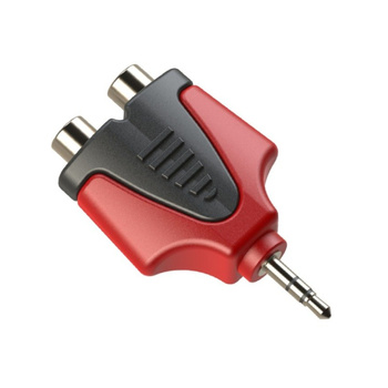 Reduction adapter - Roxtone - Jack connector 3.5mm stereo / 2 x RCA female - RPAN350