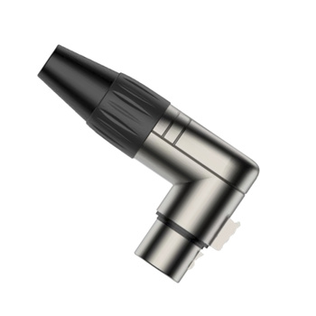 XLR F female 3-pin angled connector - Roxtone - RX3RFP-NT