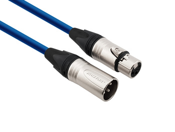 Kabel Mikrofonowy Red's Music - XLR F / XLR M - Standard Neutrik -  MCN11100-BLUE - 10m