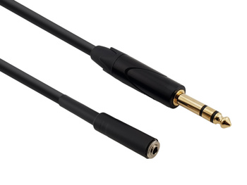 Kabel audio Red's Music - Jack stereo 6,3mm / gniazdo mini Jack stereo 3,5mm - AU2290BX - 9m