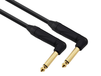 Red's Music instrument cable - 6.3mm angle jack / 6.3mm angle jack - Stronger - GCSA1302 - 0.2m