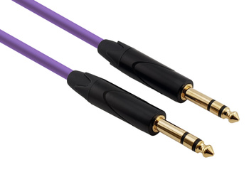 Kabel Mikrofonowy Red's Music - Jack 6.3 stereo / Jack 6.3 stereo - Standard - MC16100BX-PURPLE - 10m