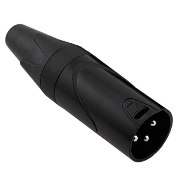 XLR M male 3-pin connector - Red's Music - black - X54