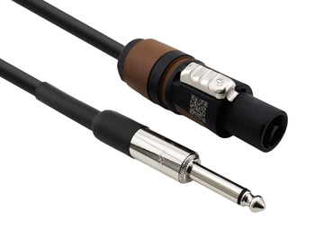 Red's Music Speaker Cable - Speakon 2pin [Neutrik] / Jack 6.3 mono [Rean] - Standard - 2x1.5mm² - SPN12100N - 10m