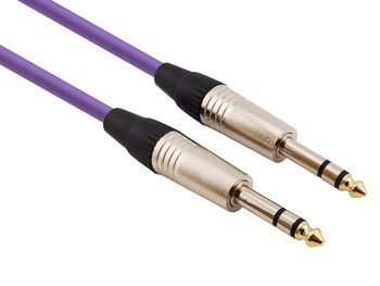 Red's Music Microphone Cable - Stereo Jack / Stereo Jack - Economic - MC0630-PURPLE - 3m
