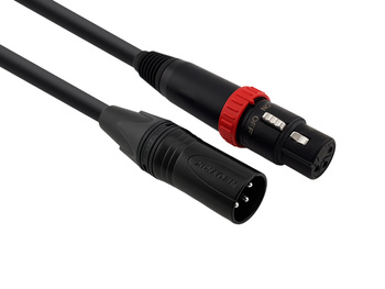 Kabel Mikrofonowy Red's Music - XLR F z wyłącznikiem ON-OFF / XLR M - Studio -  MCN2130W - 3m