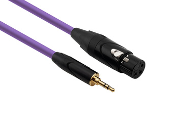 Kabel Mikrofonowy Red's Music - XLR F / mini Jack 3.5 stereo - Standard - MC1720BX-PURPLE - 2m