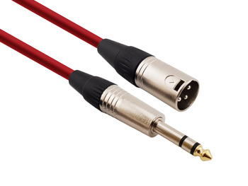 Red's Music Microphone Cable - XLR M / Stereo Jack - Economic - MC0503-RED - 0.3m