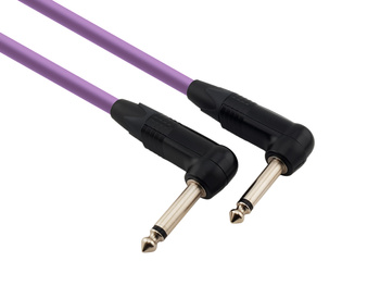 Kabel instrumentalny Red's Music – Jack 6.3mm kątowy / Jack 6.3mm kątowy – Stronger Neutrik - GCSN1315-VIOLET - 1,5m