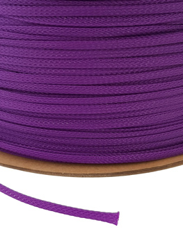 Polyester PET braid for the cable, 4mm purple cable sheath - 1m