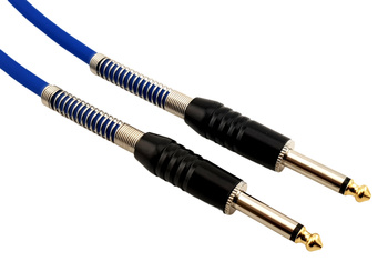 Red's Music instrument cable - Jack 6.3mm / Jack 6.3mm - Economic - GC0103C-BLUE - 0.3m