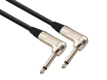 Kabel instrumentalny Red's Music – Jack 6.3mm kątowy / Jack 6.3mm kątowy – Standard Neutrik - GCN1302 - 0.2m