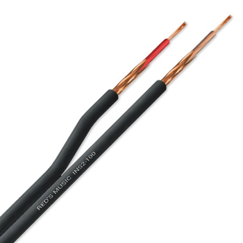 Red's Music Double instrument cable INS2-100 STANDARD - 2x(1x0.18mm²) - Cable on spool