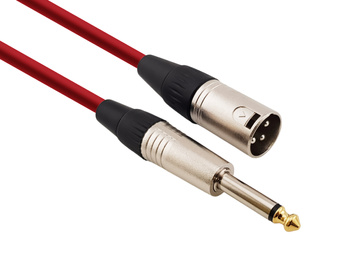 Red's Music Microphone Cable - XLR M / Jack mono - Economic - MC0303-RED - 0.3m