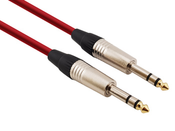 Red's Music Microphone Cable - Stereo Jack / Stereo Jack - Economic - MC0605-RED - 0.5m