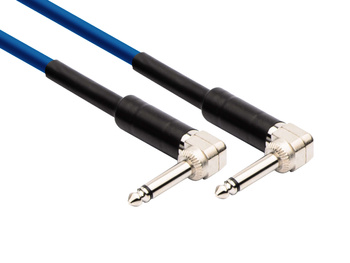 Kabel instrumentalny Red's Music – Jack 6.3mm kątowy / Jack 6.3mm kątowy – Standard - GC1302-BLUE - 0.2m