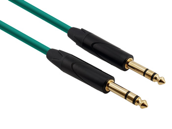 Kabel Mikrofonowy Red's Music - Jack 6.3 stereo / Jack 6.3 stereo - Standard - MC1615BX-GREEN - 1,5m