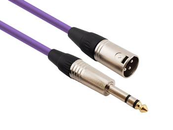 Red's Music Microphone Cable - XLR M / Stereo Jack - Economic - MC0510-PURPLE - 1m