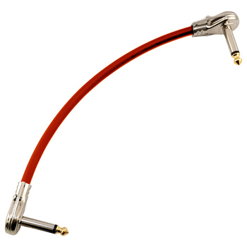 Red's Music effect connection cable (patch) - Jack 6.3mm angled / Jack 6.3mm angled - Economic - GC0302-RED - 0.2m