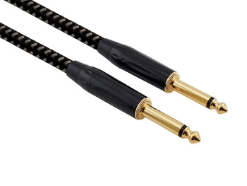 Kabel instrumentalny Red's Music – Jack 6.3mm / Jack 6.3mm – FOP kabel w oplocie - GCF1130BG - 3m