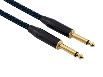 Red's Music instrument cable - Jack 6.3mm / Jack 6.3mm - FOP braided cable - GCF1130BB - 3m