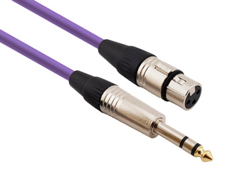 Red's Music Microphone Cable - XLR F / Stereo Jack - Economic - MC0415-PURPLE - 1.5m