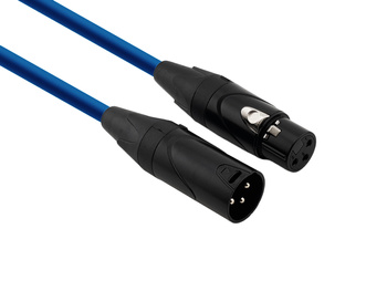 Red's Music Microphone Cable - XLR F / XLR M - Standard - MC1103BX-BLUE - 0.3m