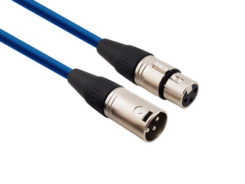 Red's Music Microphone Cable - XLR F / XLR M - Economic - MC0103-BLUE - 0.3m