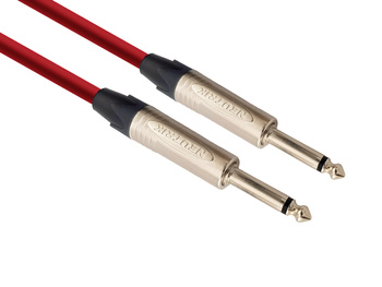 Red's Music instrument cable - Jack 6.3mm / Jack 6.3mm - Standard Neutrik - GCN1105-RED - 0.5m