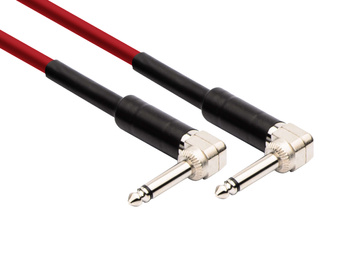 Kabel instrumentalny Red's Music – Jack 6.3mm kątowy / Jack 6.3mm kątowy – Standard - GC13100-RED - 10m