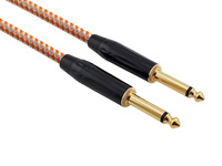 Kabel instrumentalny Red's Music – Jack 6.3mm / Jack 6.3mm – FOP kabel w oplocie - GCF1130RS - 3m