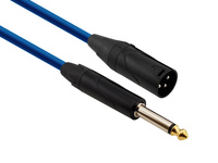 Kabel Mikrofonowy Red's Music - XLR M / Jack 6.3 mono - Standard - MC1330BX-BLUE - 3m