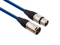 Kabel Mikrofonowy Red's Music - XLR F / XLR M - Economic -  MC0130-BLUE - 3m